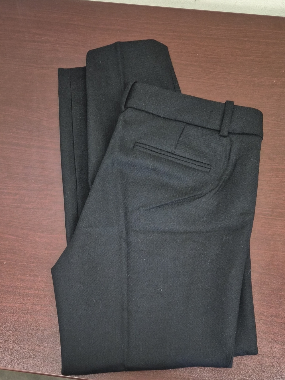 J. Crew Black Women's Dress Pants - Tailored Flat Front Size 2